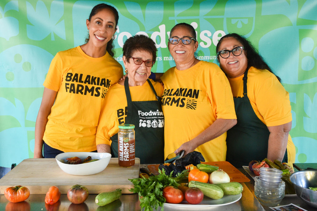 The Balakian family at the Foodwise Classroom