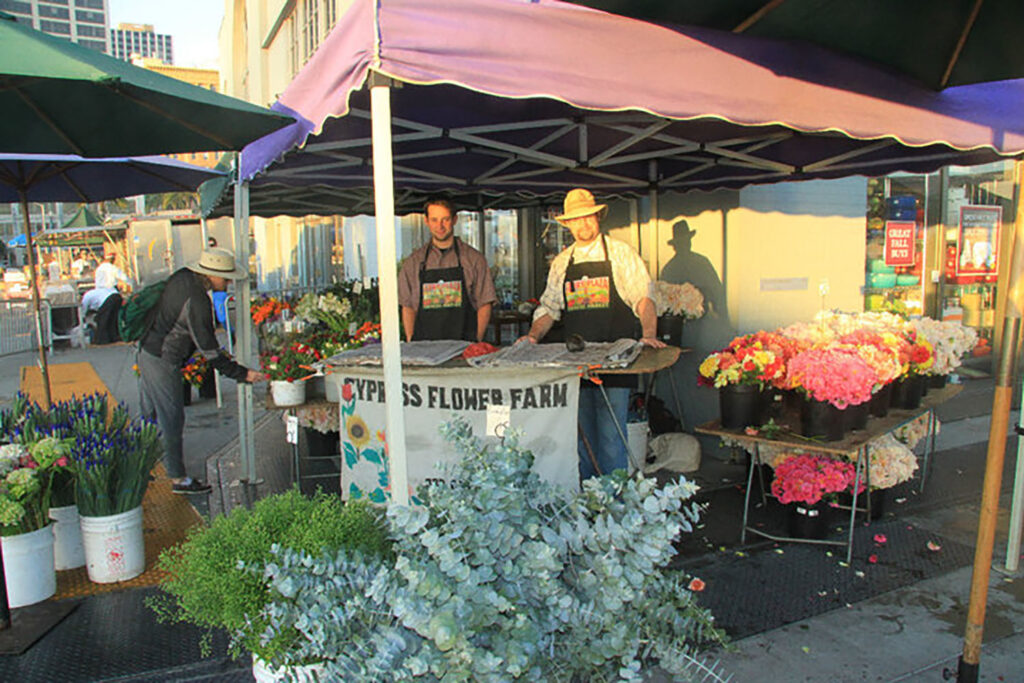 Cypress Flower Farm at Foodwise's Ferry Plaza Farmers Market