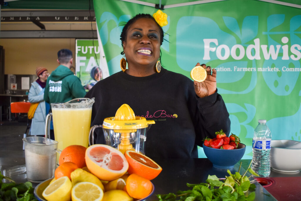 Photo of Imani M-Glover, owner of The Lemonade Bar