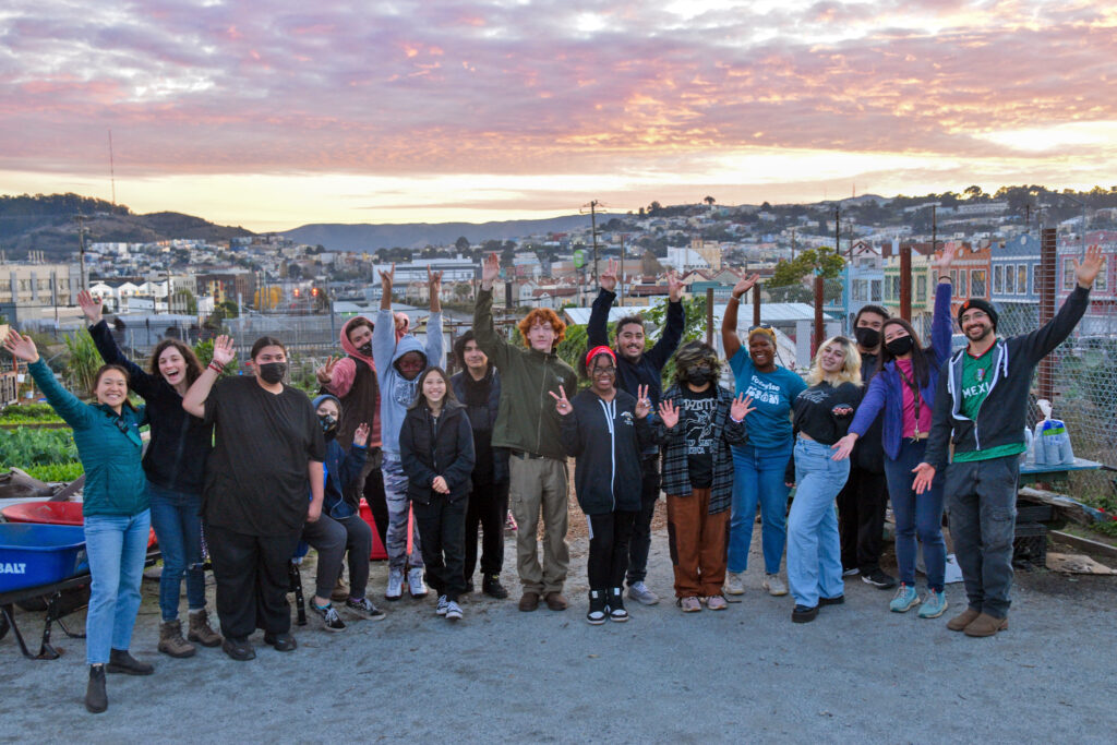 Foodwise Teens visit Florence Fang Community Farm in San Francisco.