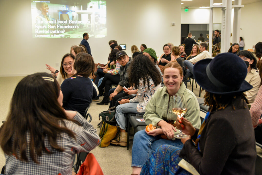 The audience at the Foodwise Talk engages in discussion